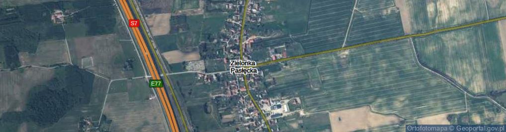 Zdjęcie satelitarne Zielonka Pasłęcka ul.